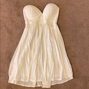 White mini dress